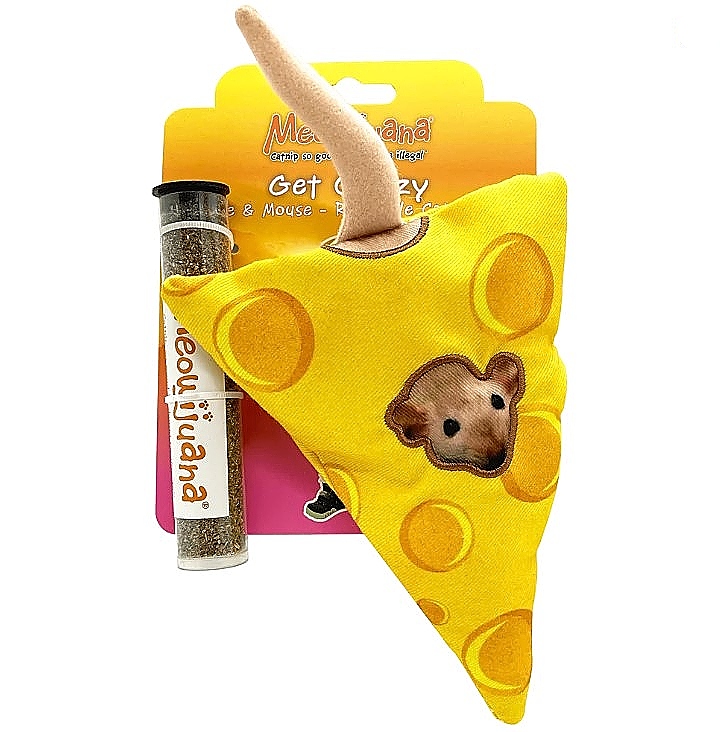Meowijuana Get Cheezy Refillable Catnip Toy